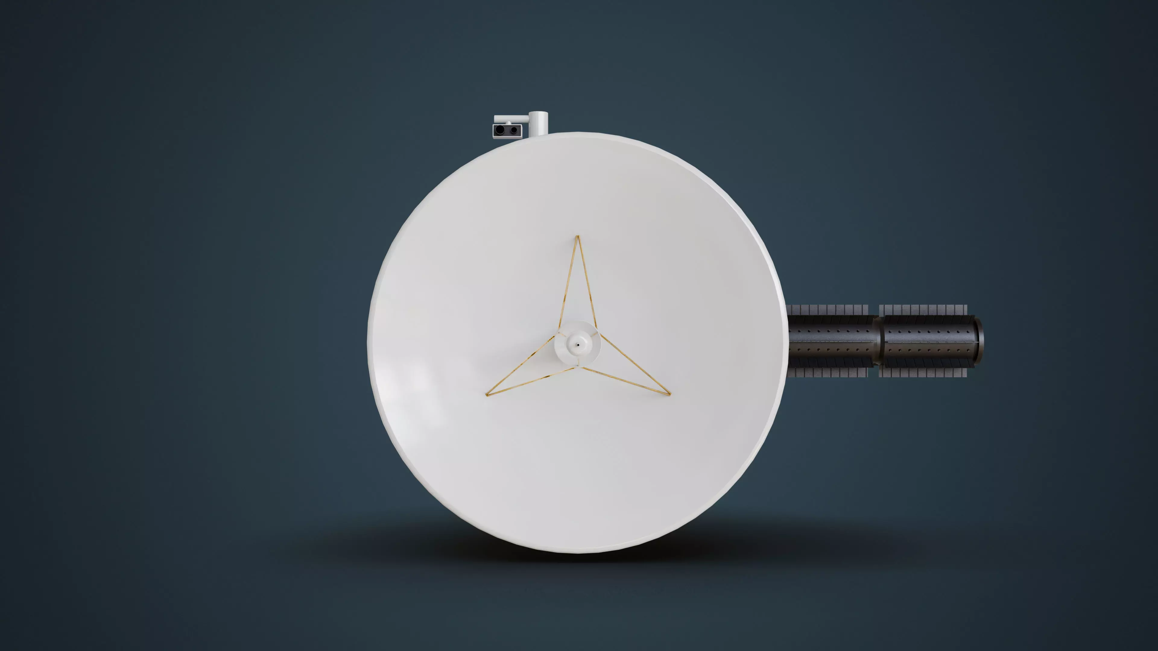 Deep Space Probe Low-poly 3D model_5