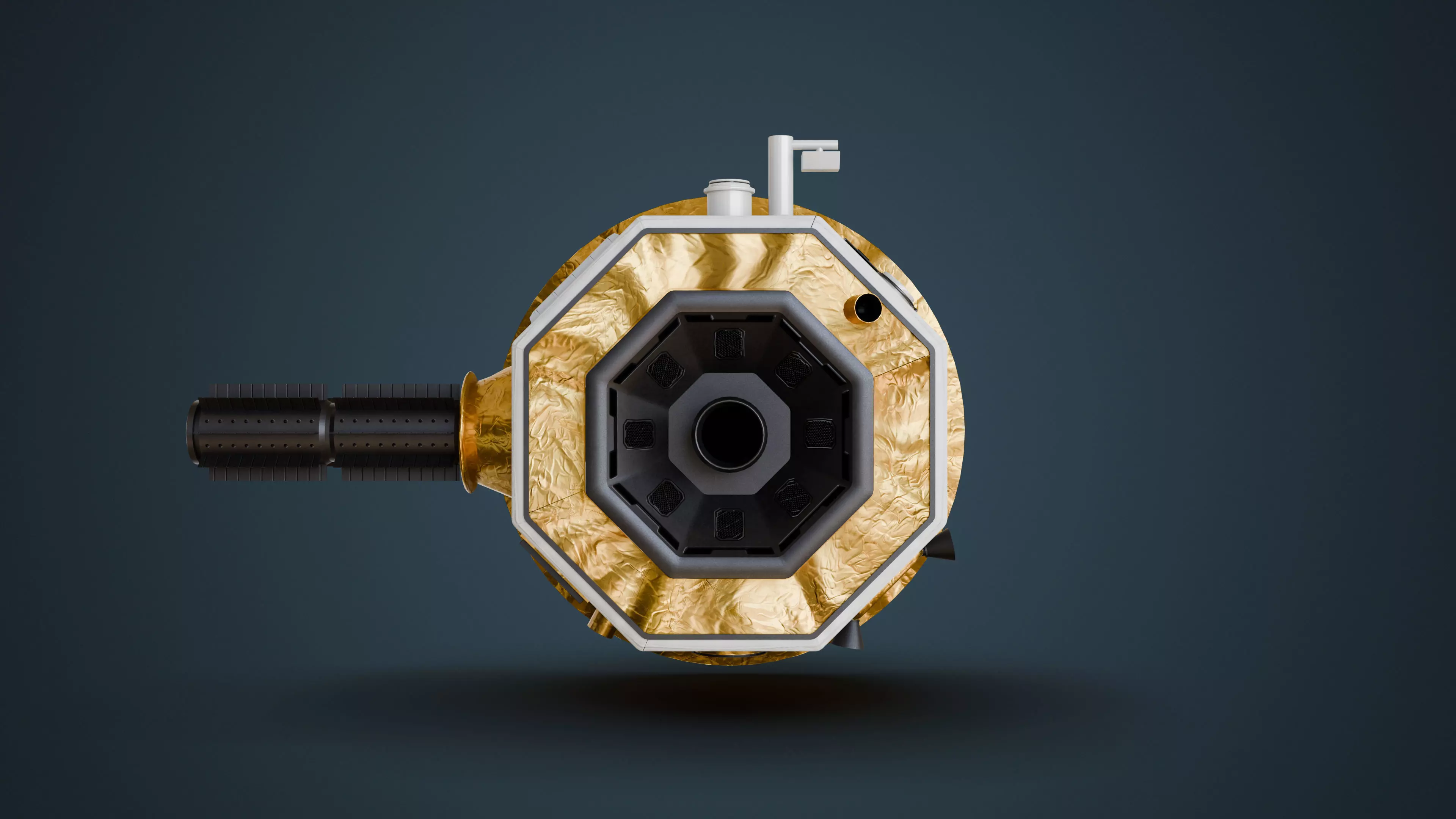 Deep Space Probe Low-poly 3D model_8