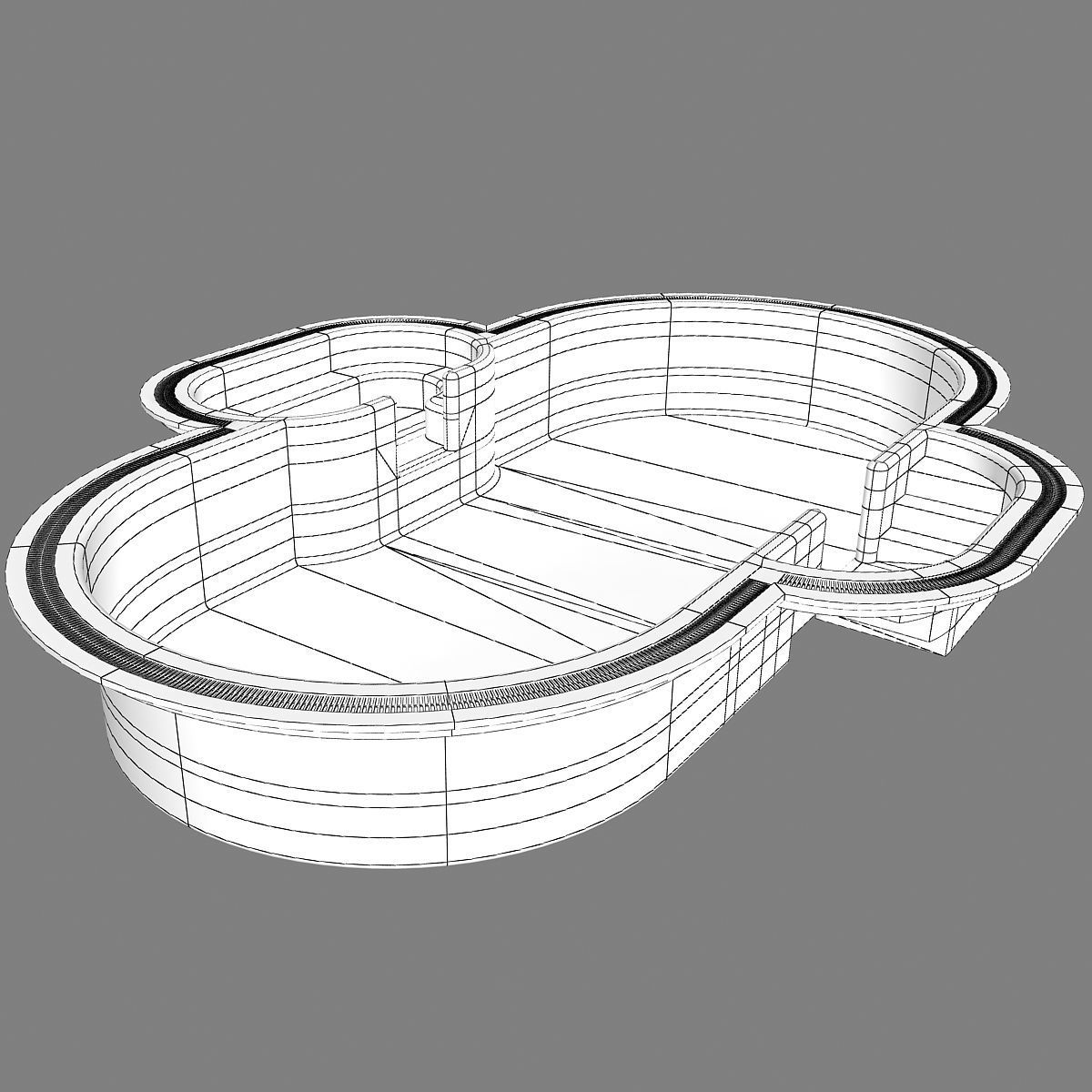 Swimming pool 05 3D model_17