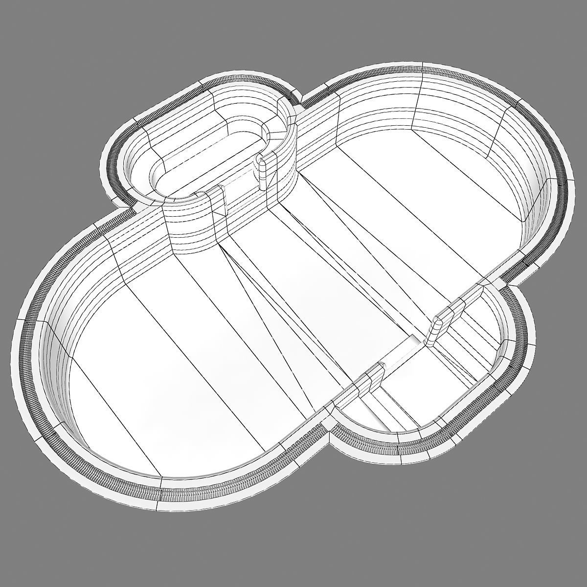 Swimming pool 05 3D model_9