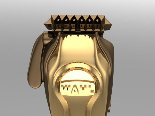 shaver whal 3D print model_5