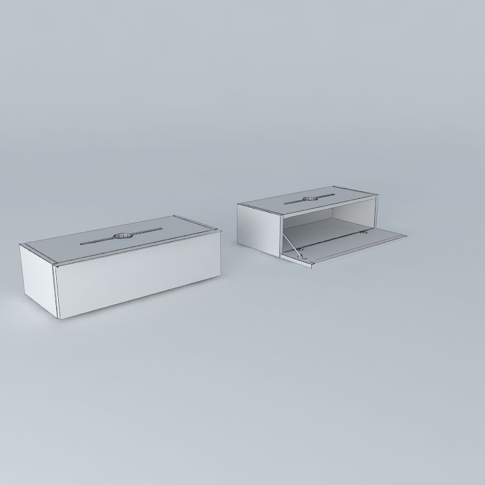 Ludvig Router modem wall cabinet 3D model_3