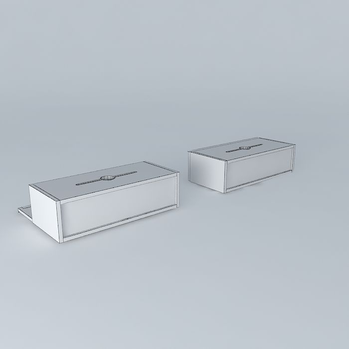 Ludvig Router modem wall cabinet 3D model_4