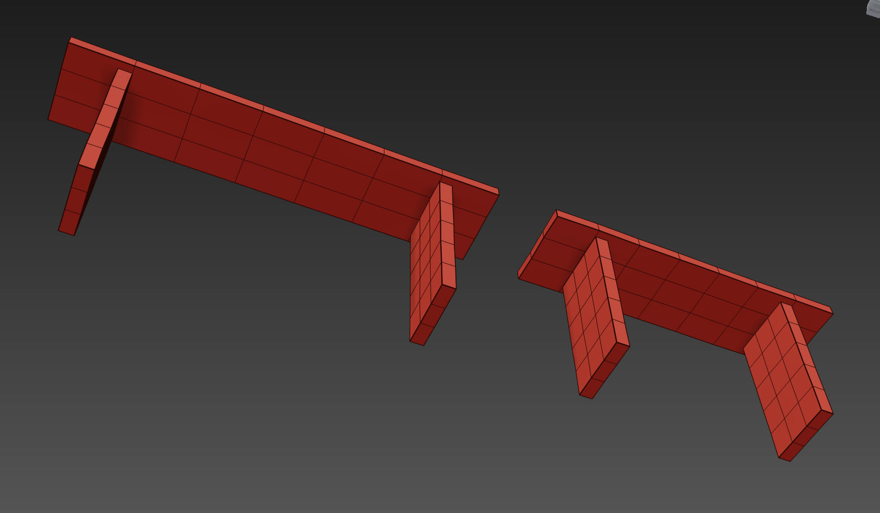 RH RECLAIMED RUSSIAN OAK PLANK CONSOLE 3D model_5