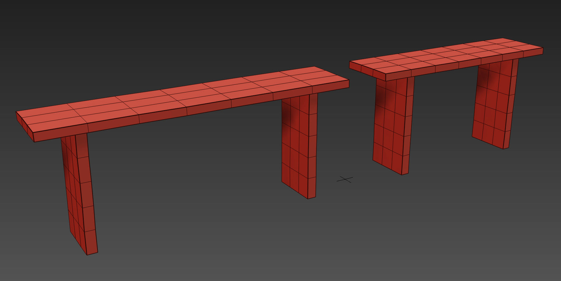 RH RECLAIMED RUSSIAN OAK PLANK CONSOLE 3D model_4