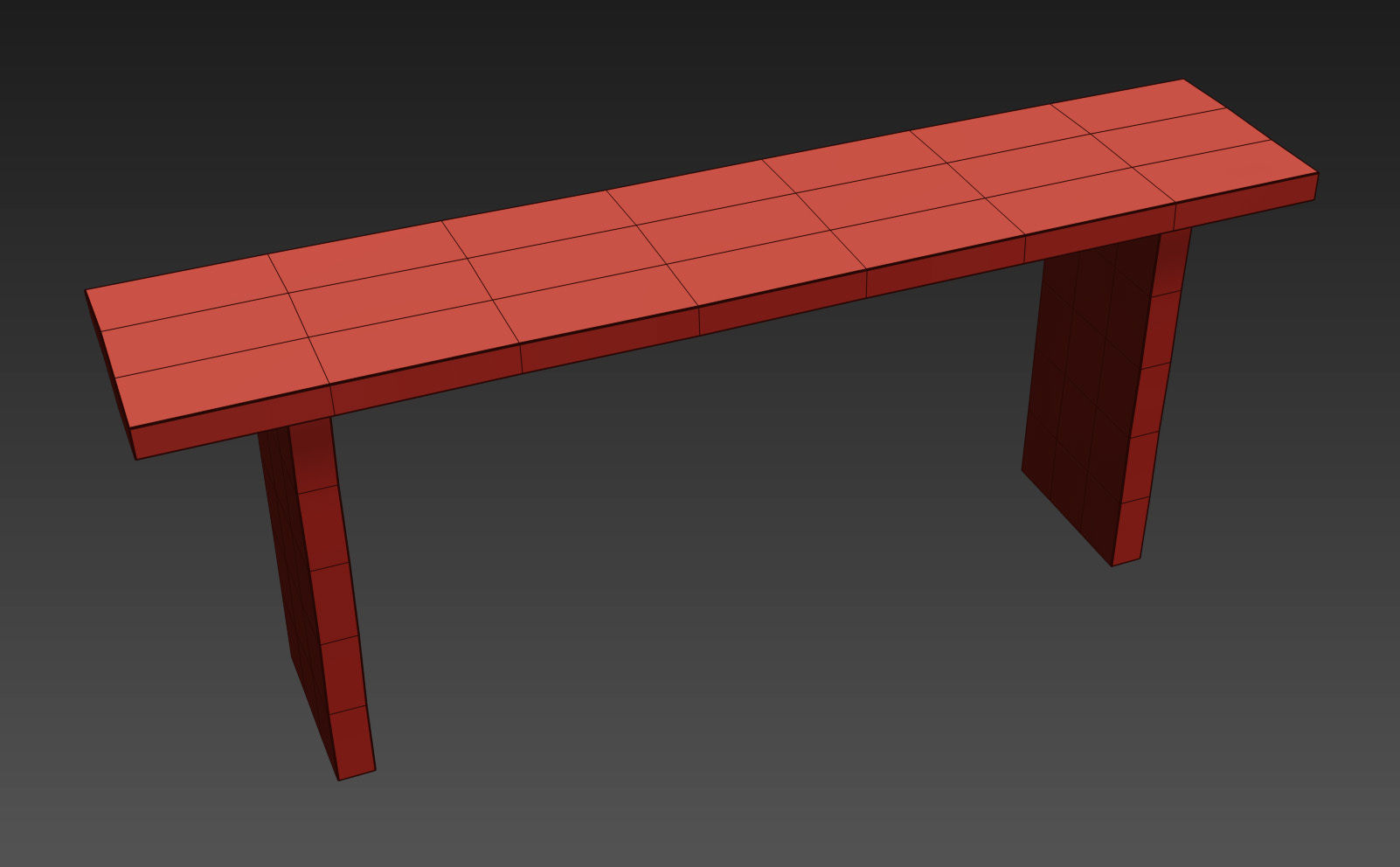 RH RECLAIMED RUSSIAN OAK PLANK CONSOLE 3D model_6