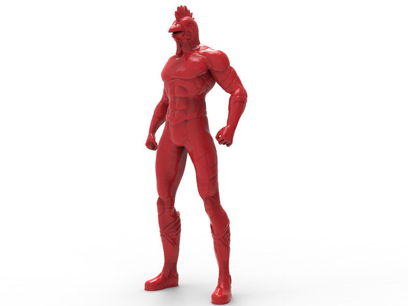 Animal Hero Of Chiken 3D print model_7
