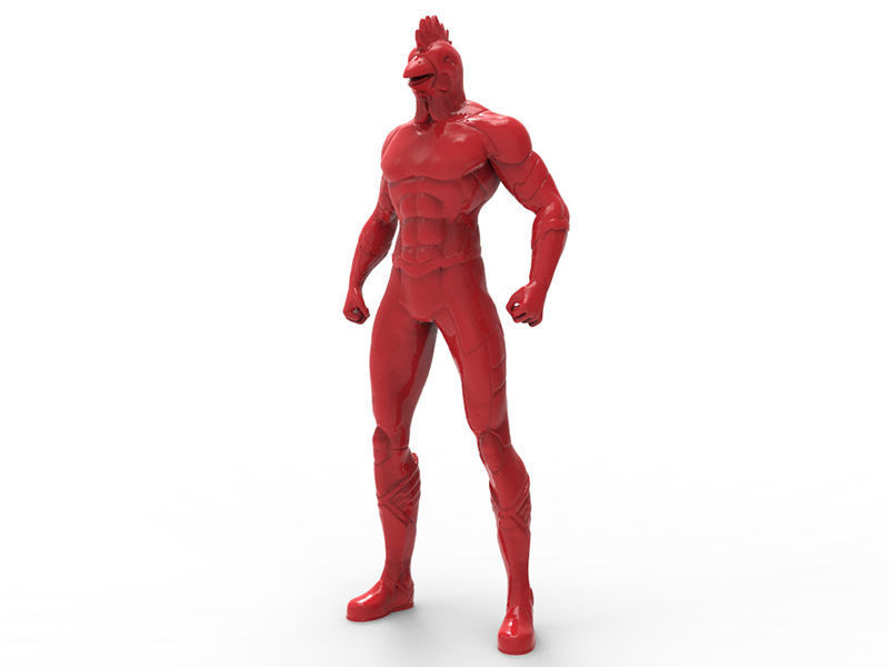 Animal Hero Of Chiken 3D print model_1