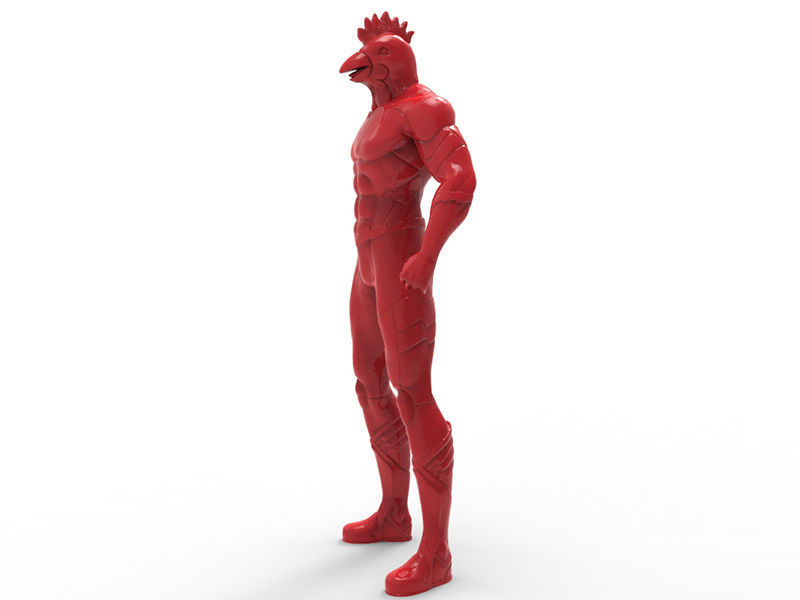 Animal Hero Of Chiken 3D print model_2