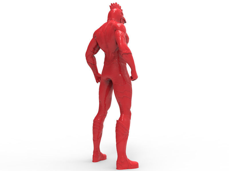 Animal Hero Of Chiken 3D print model_4