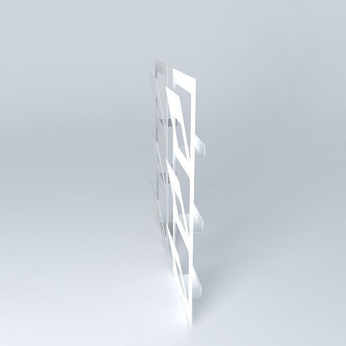 Spontan Newspaper rack 3D model_2