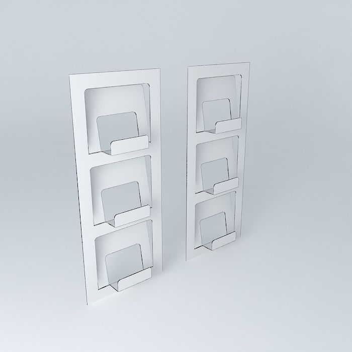 Spontan Newspaper rack 3D model_4