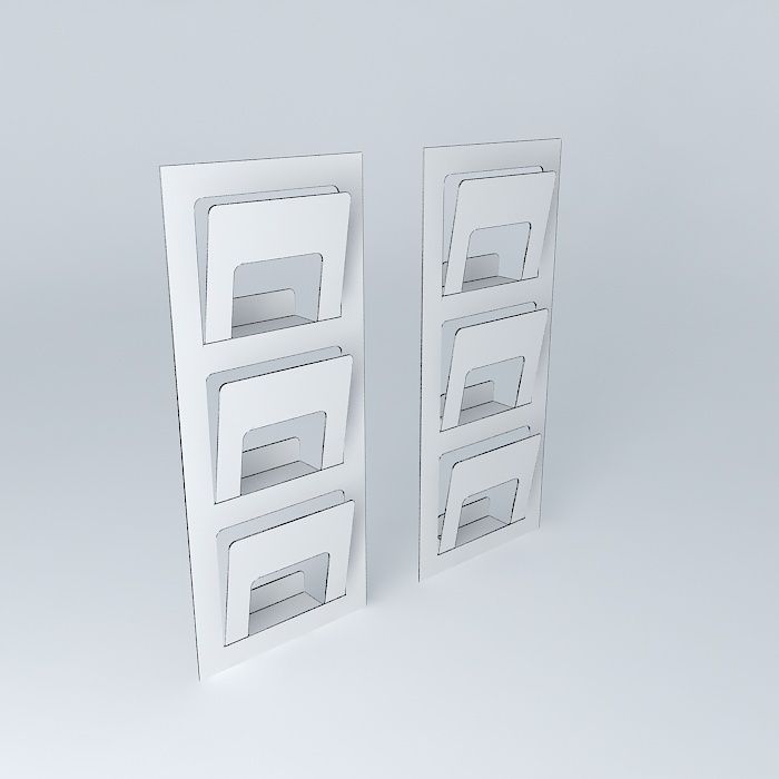 Spontan Newspaper rack 3D model_3
