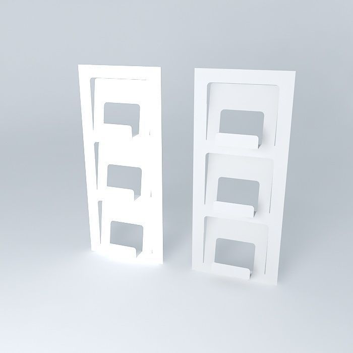 Spontan Newspaper rack 3D model_1