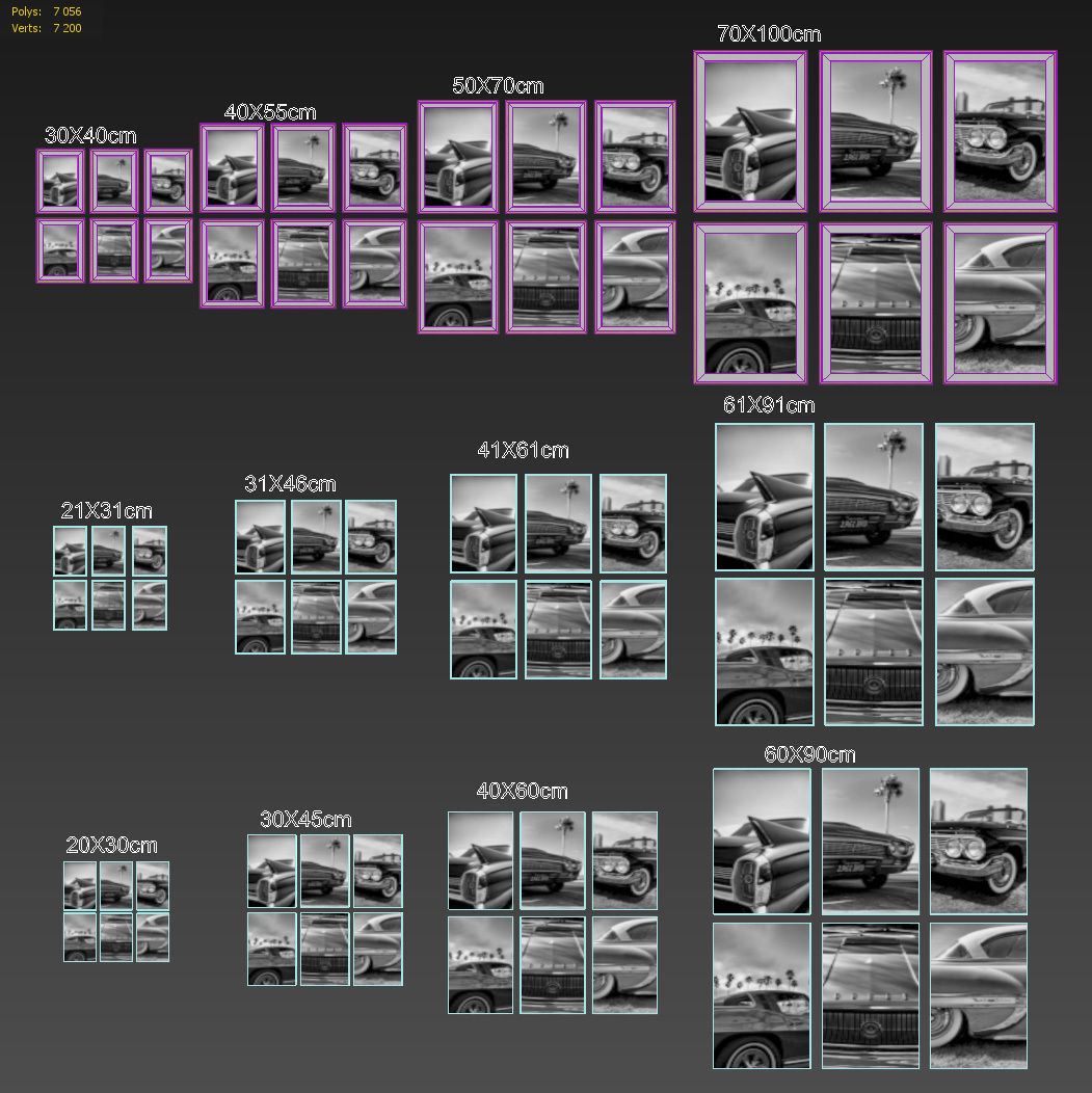 JUNIQE Car picture set-01 3D model_5