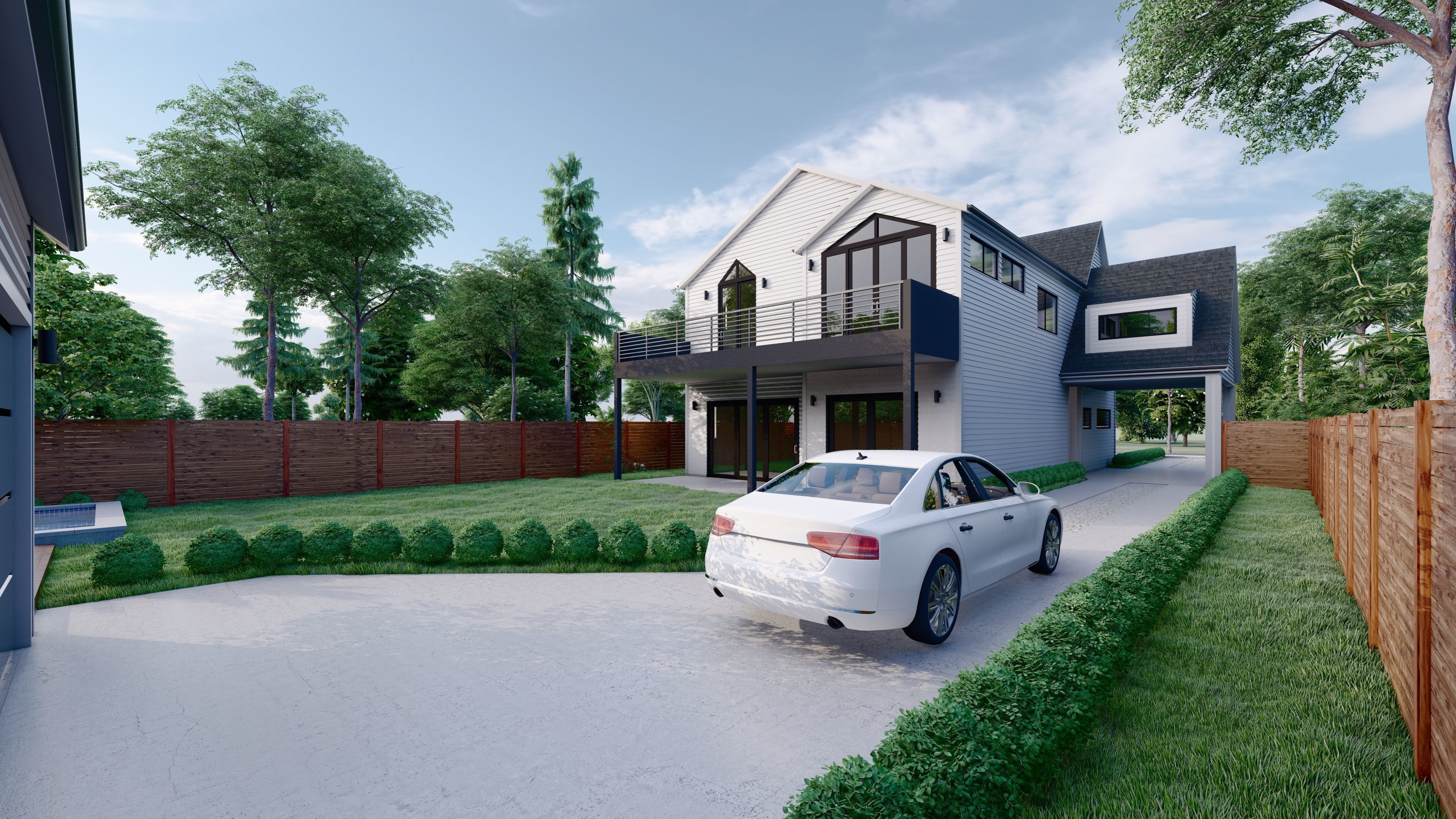 White House Low-poly 3D model_1