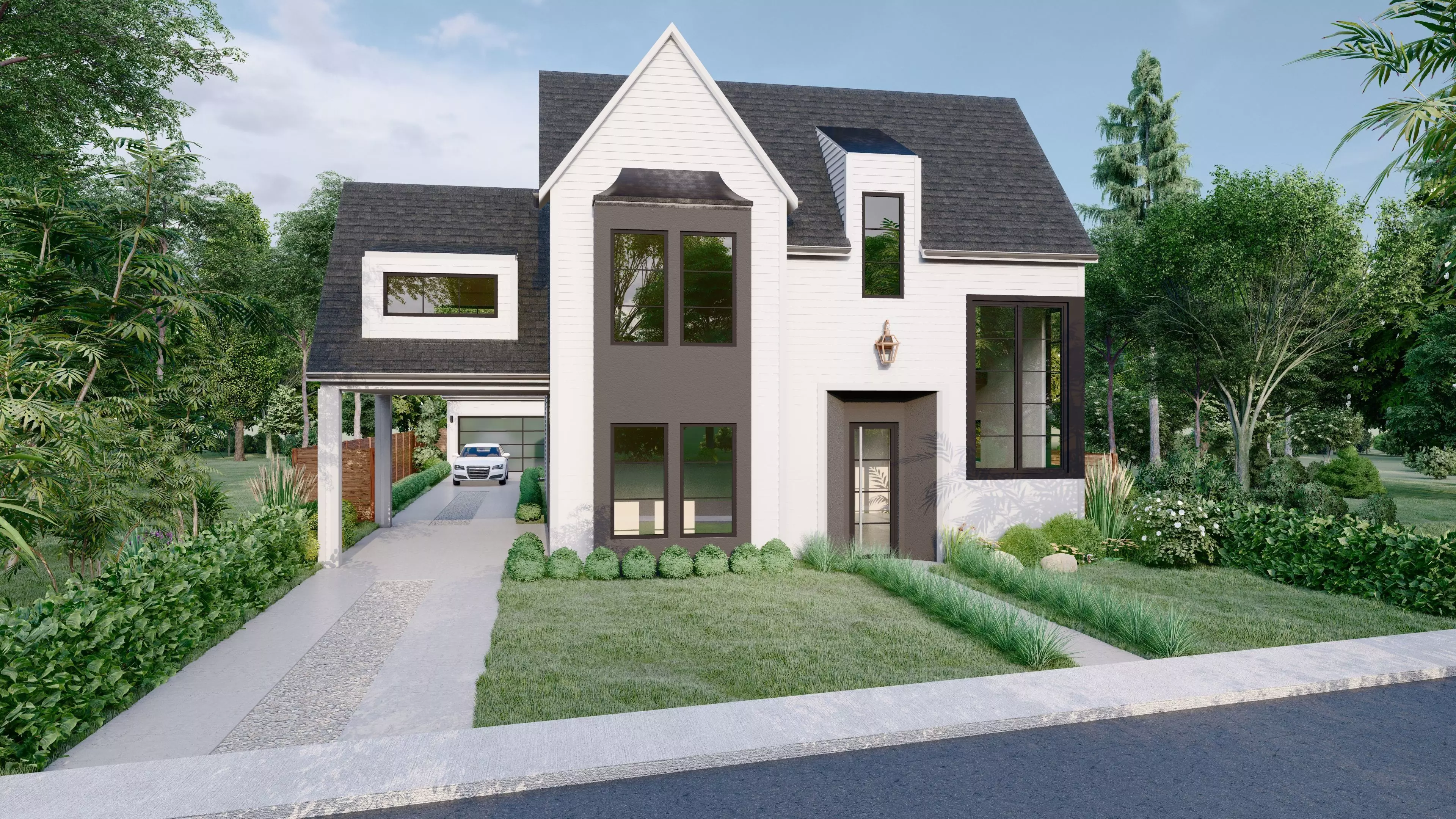 White House Low-poly 3D model_0