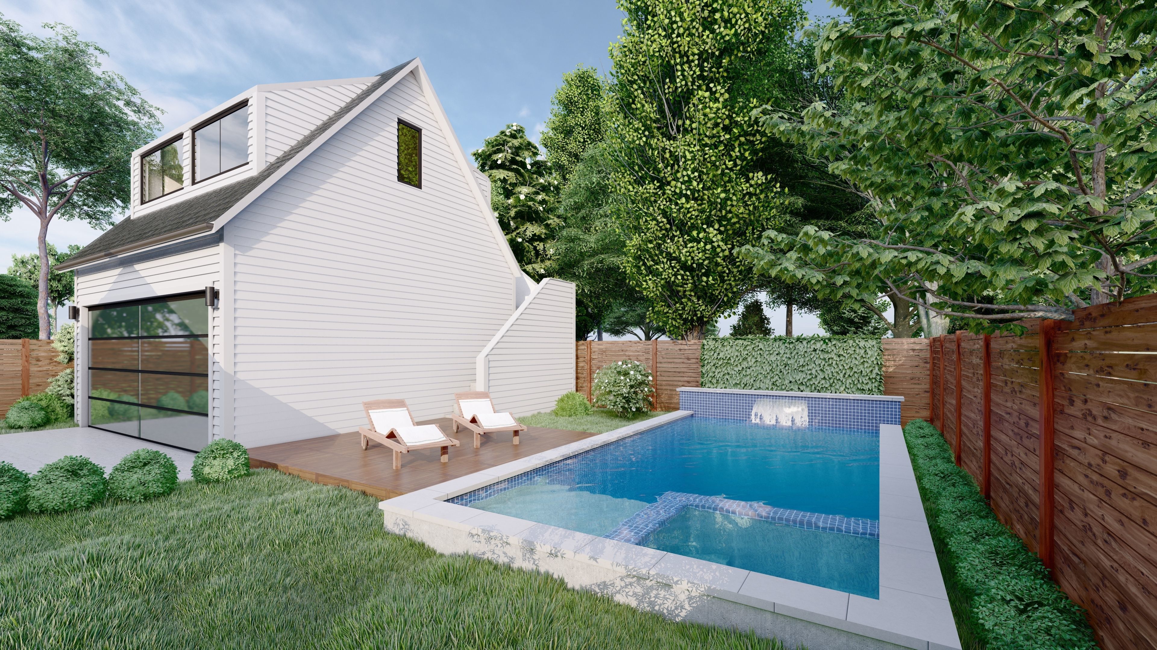 White House Low-poly 3D model_4