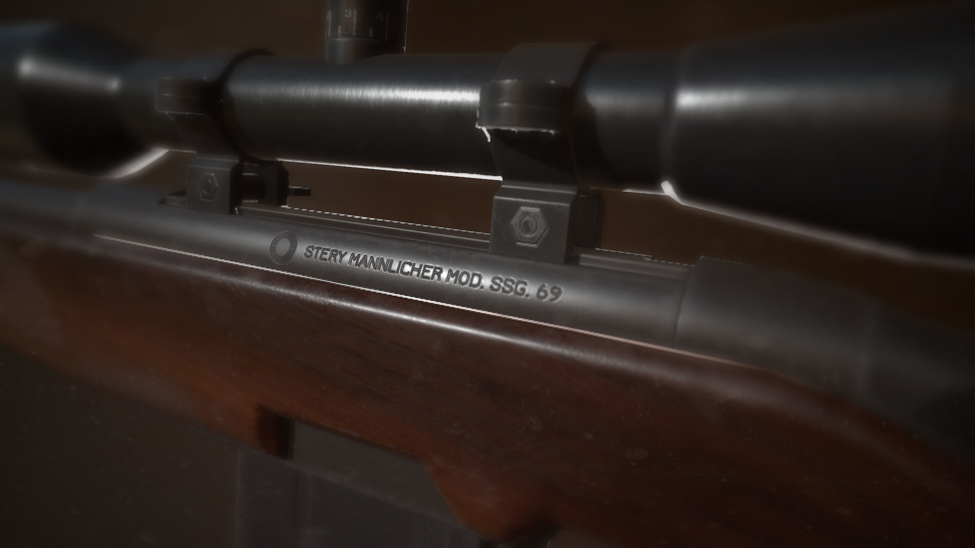 SSG 69 Sniper Rifle Low-poly 3D model_5