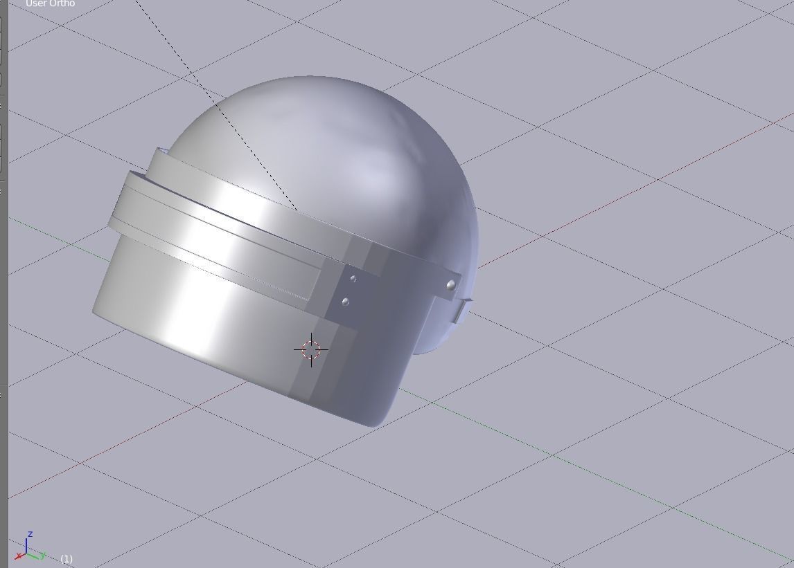 PUBG Helmet Level 3 3D model_2