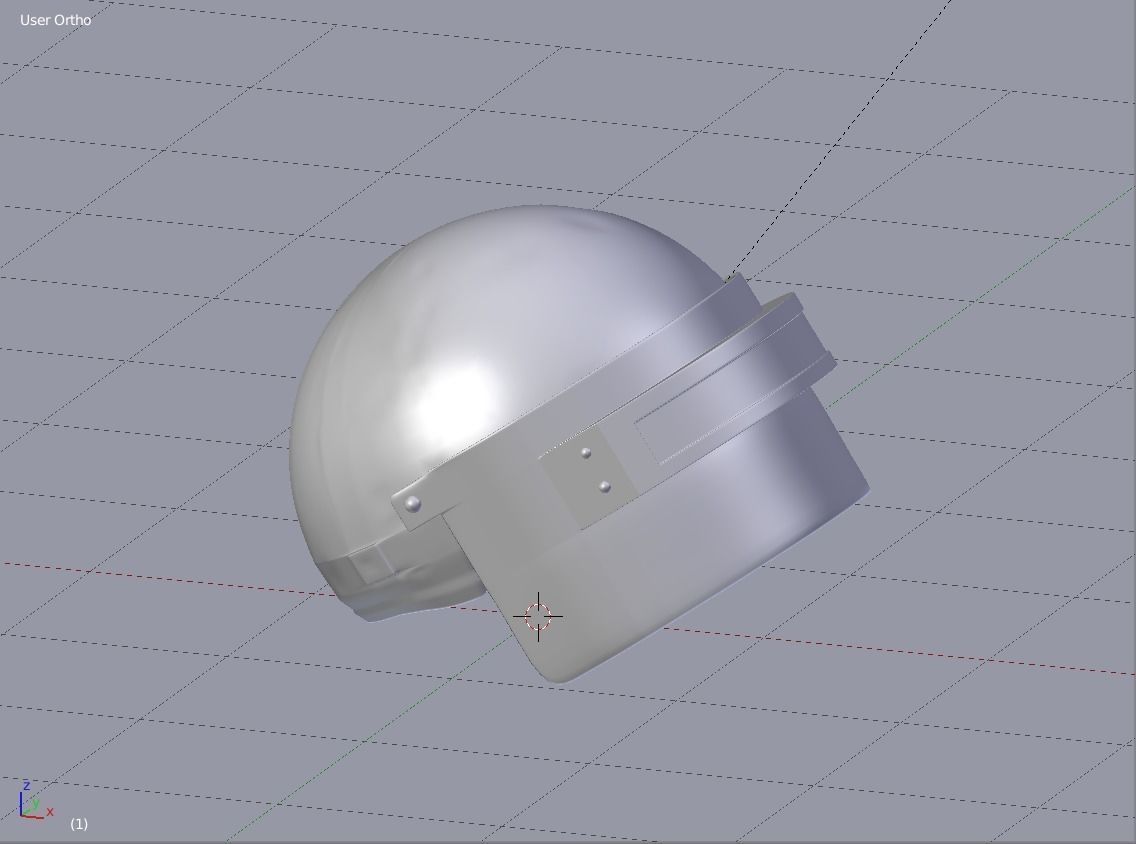 PUBG Helmet Level 3 3D model_1