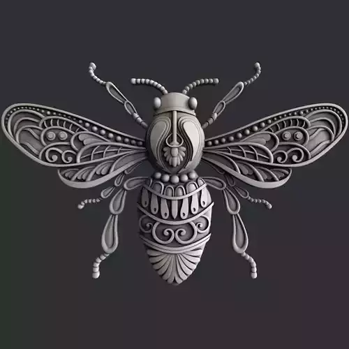 3d STL models for CNC router bee 3D model