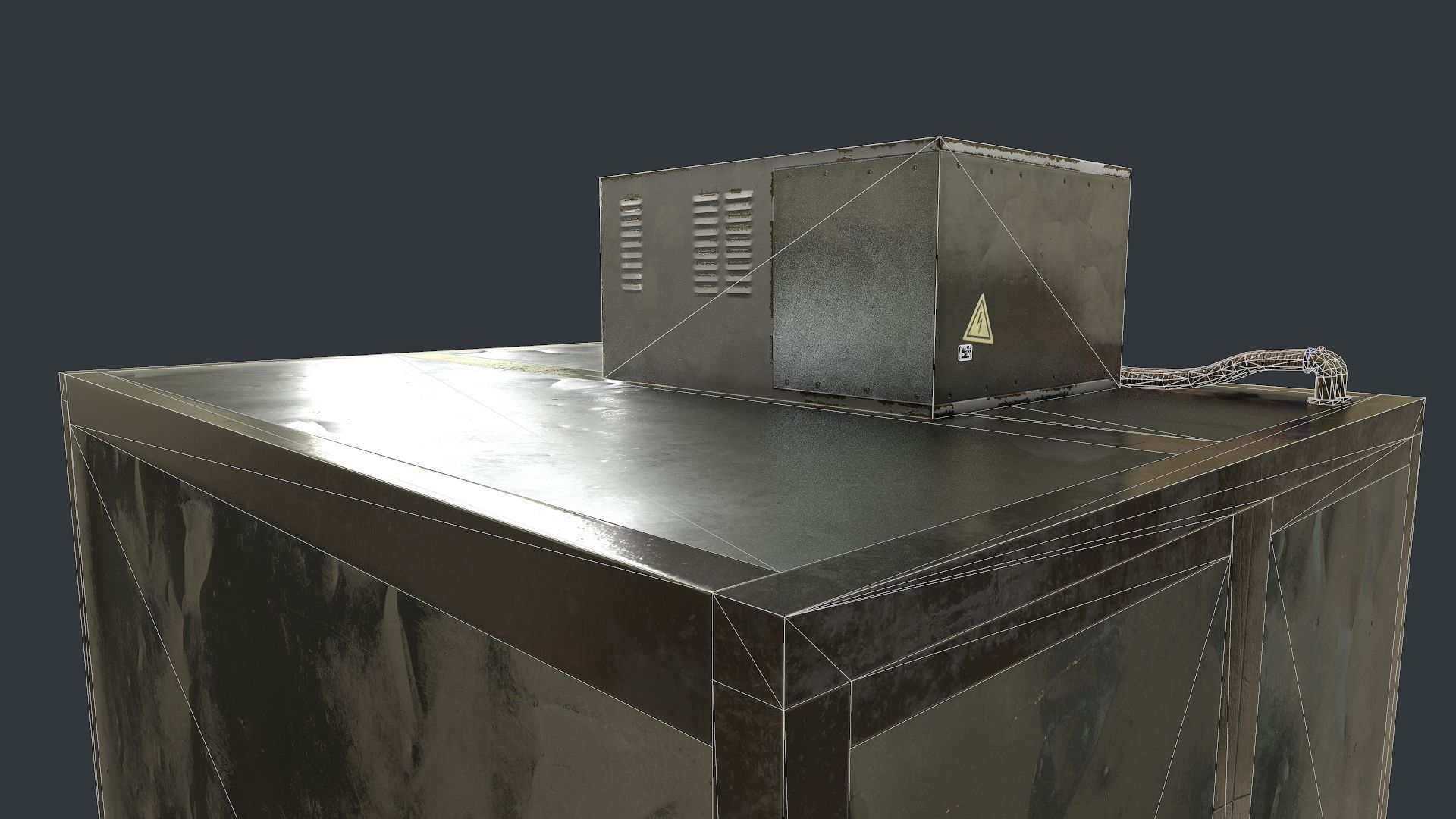 Morgue Freezing Chamber Low-poly 3D model_7