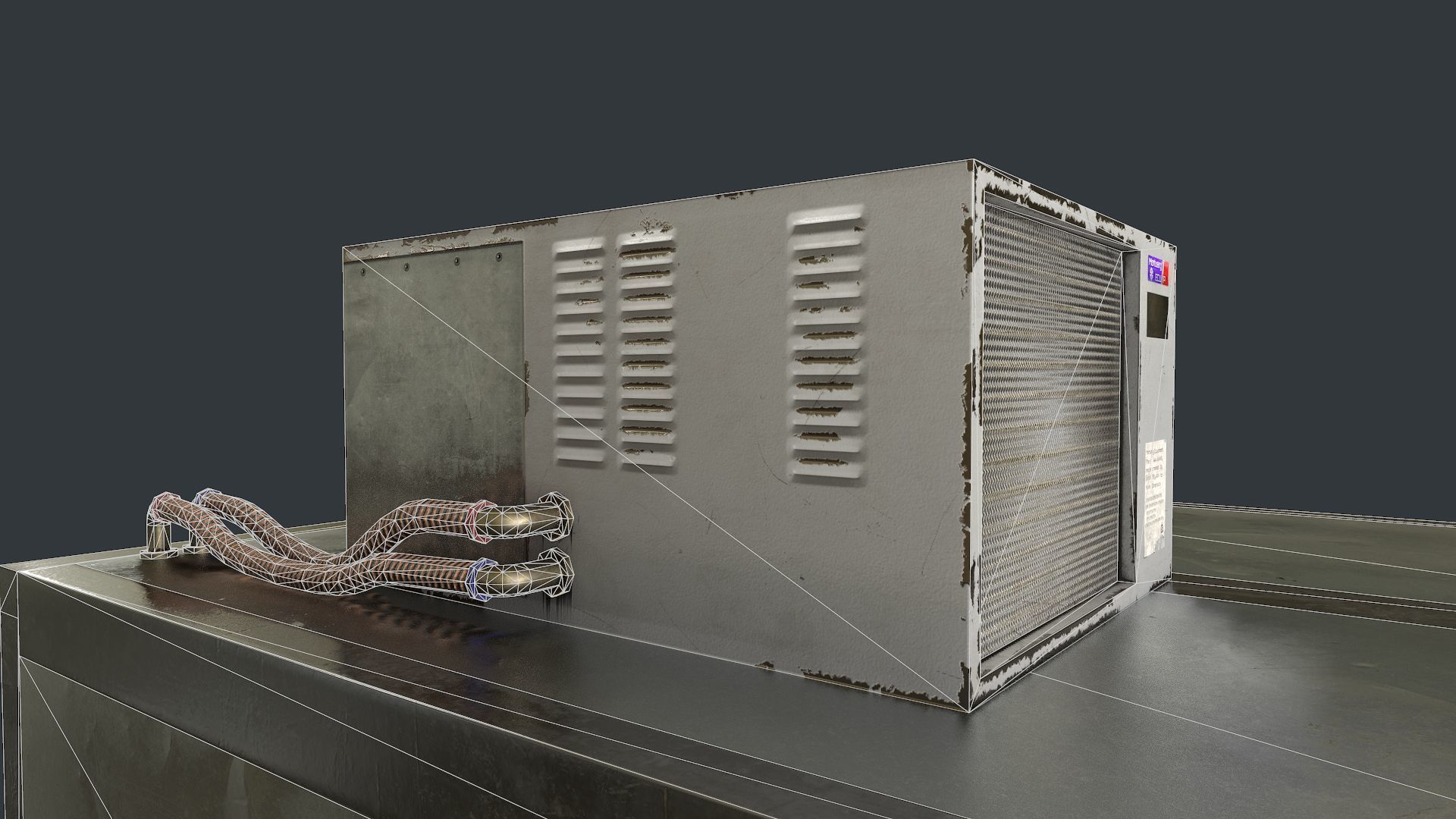 Morgue Freezing Chamber Low-poly 3D model_6