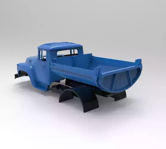  All parts are separated Truck ZIL 130 Printable Body Soviet Car 3D print model