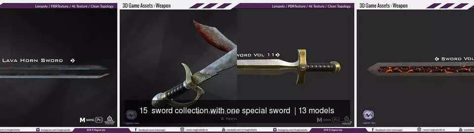 15  sword collection with one special sword  _0