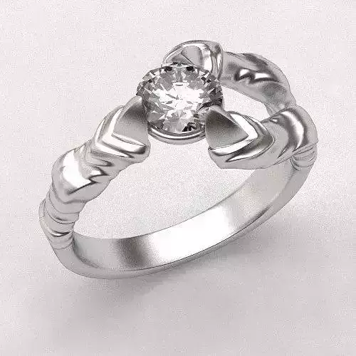Dragon Claw engagement ring  3D print model