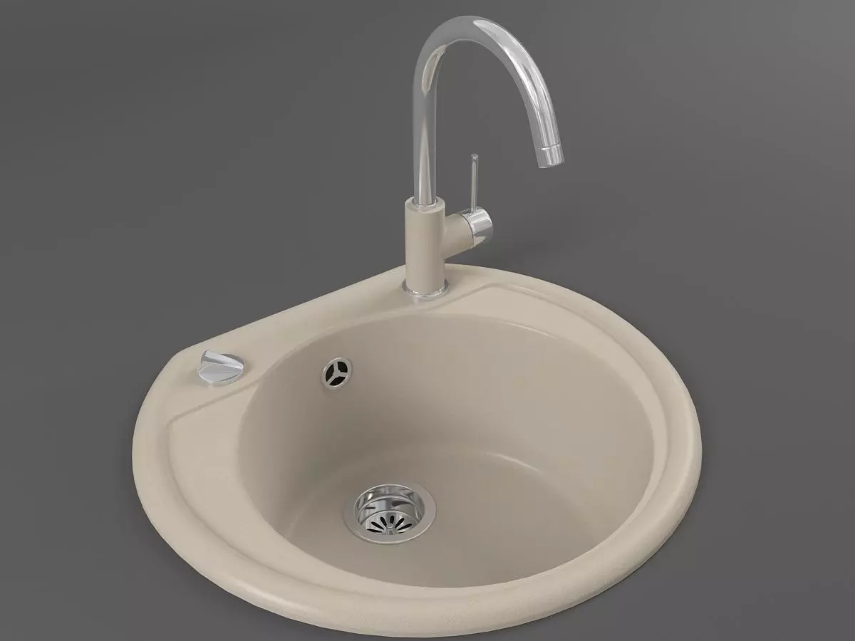 Kitchen sink 03 Free 3D model