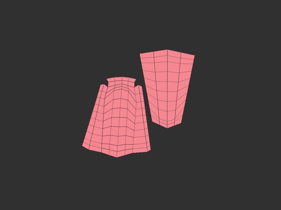 Low poly teeth human mouth with Low-poly 3D model_9