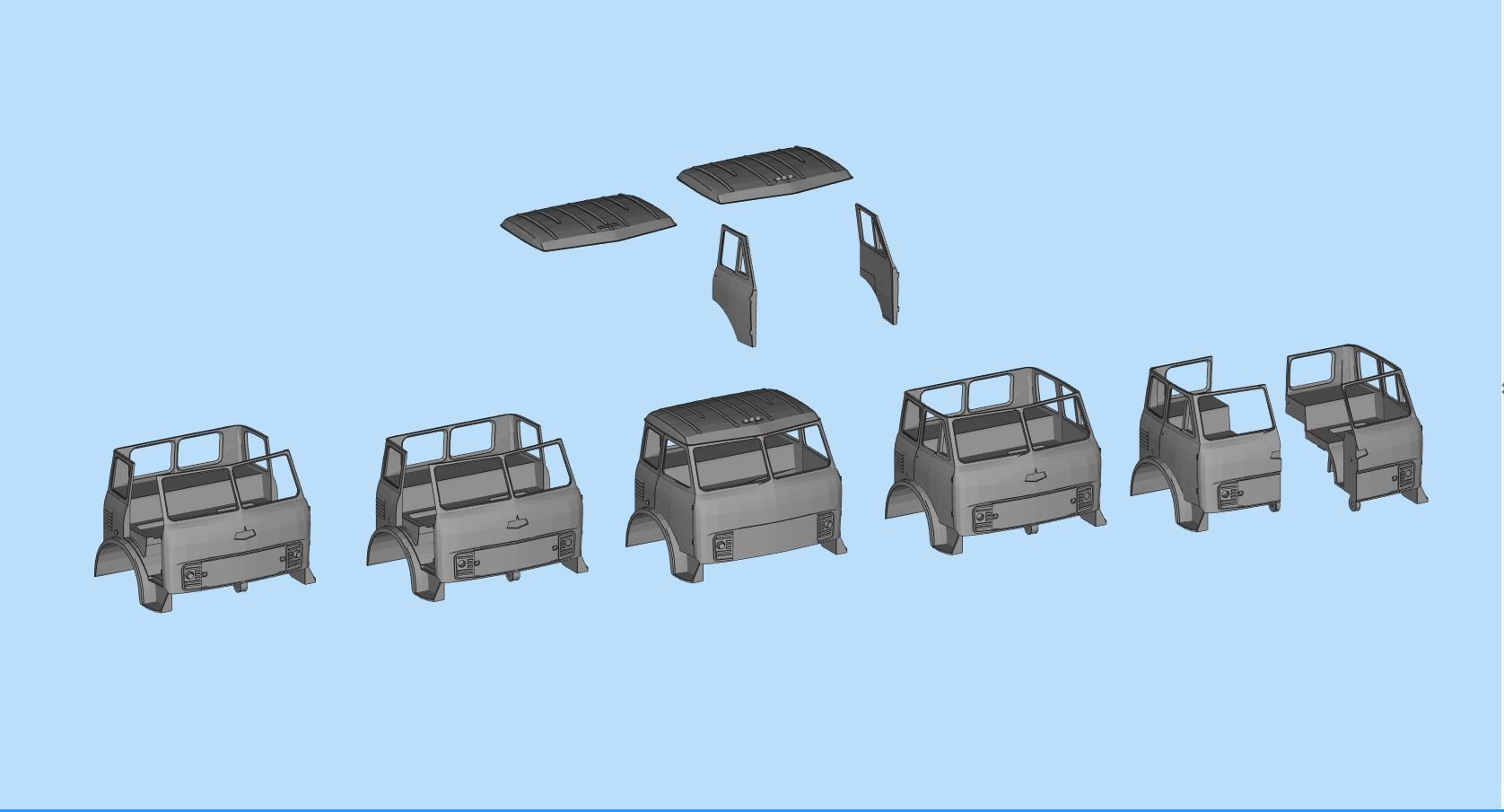 Printable stl MAZ 500 Soviet Truck Printable Body Car scale  3D print model_2