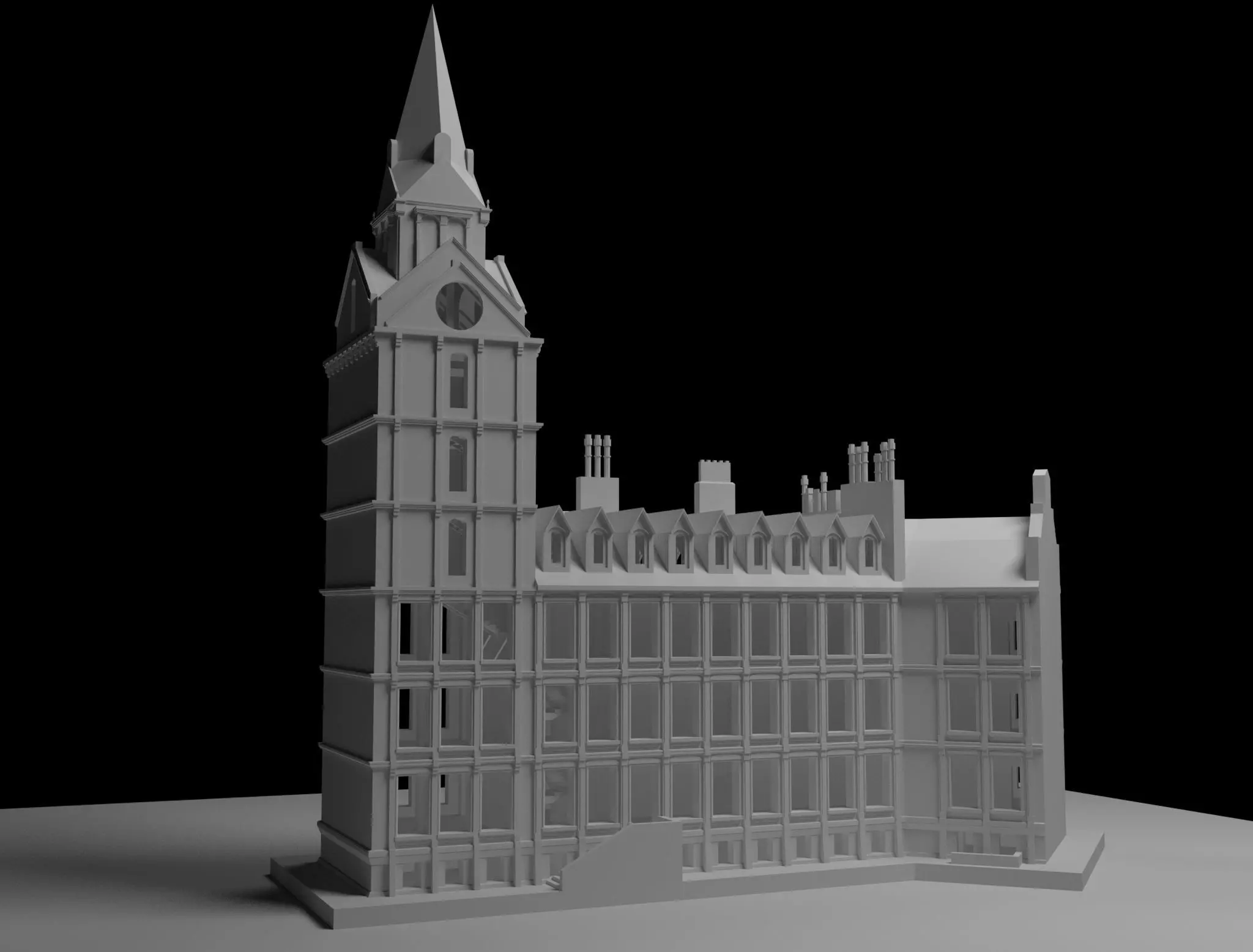 Building-5 big ben 3D model_0