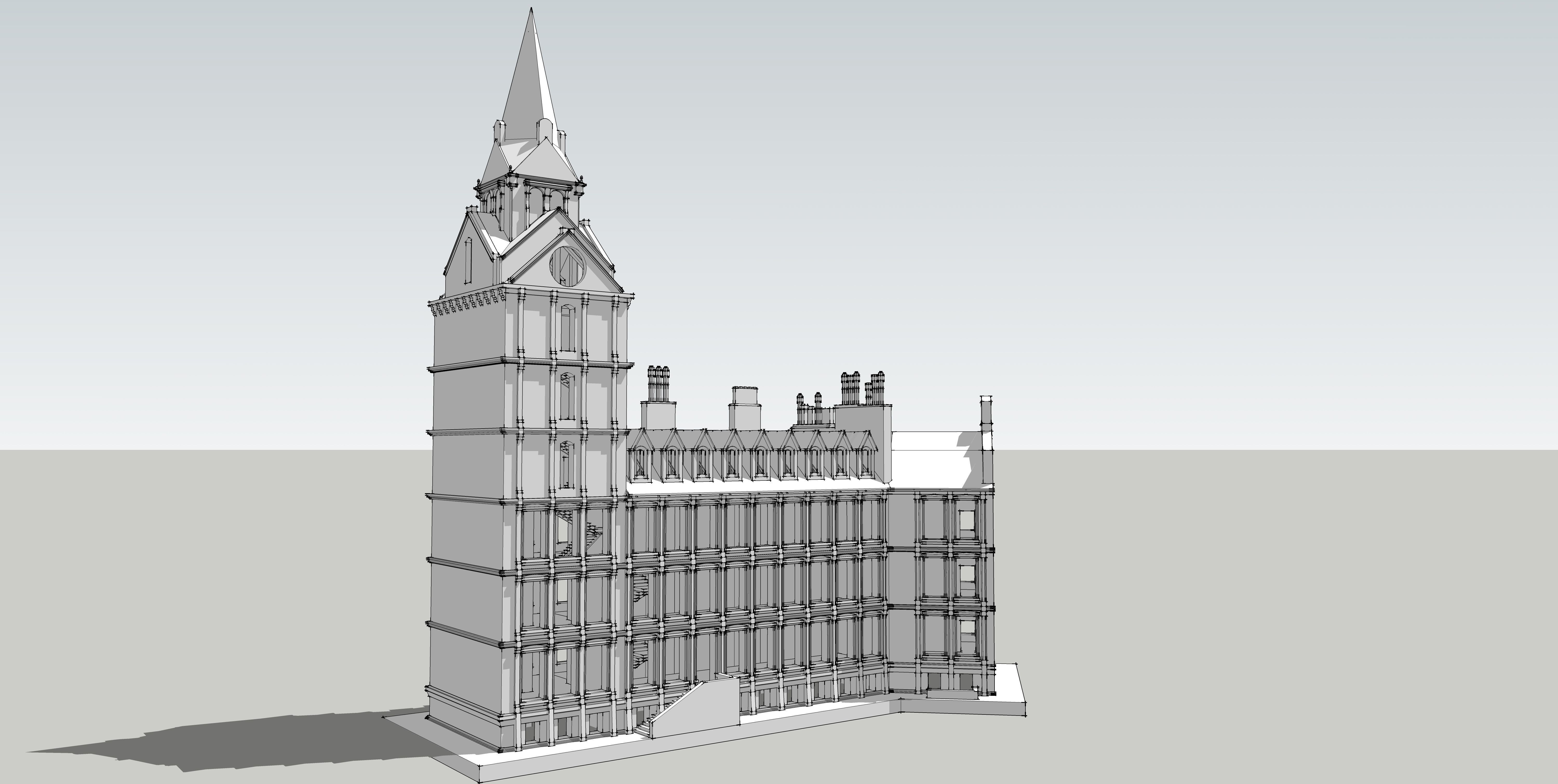 Building-5 big ben 3D model_2