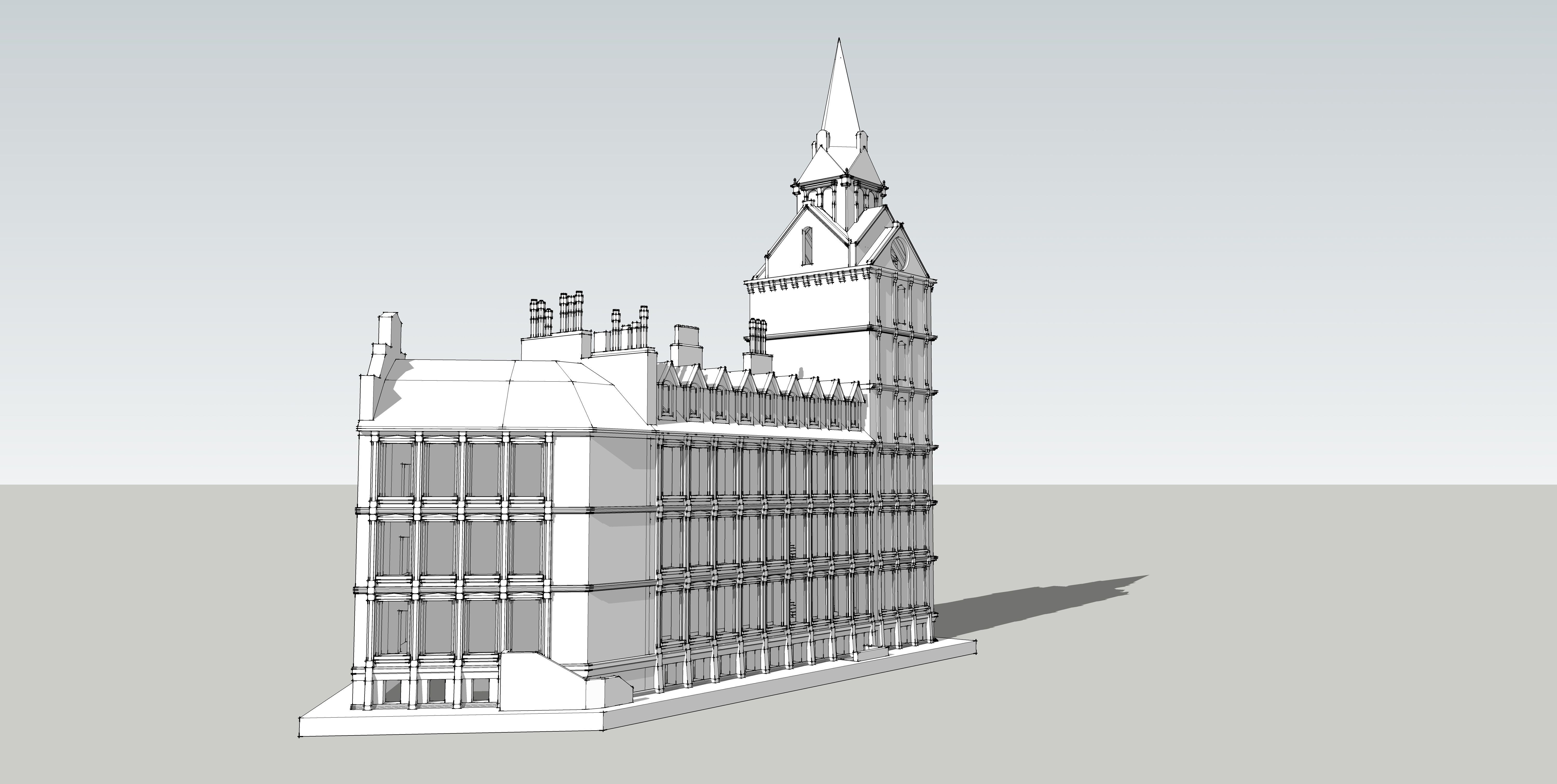 Building-5 big ben 3D model_8
