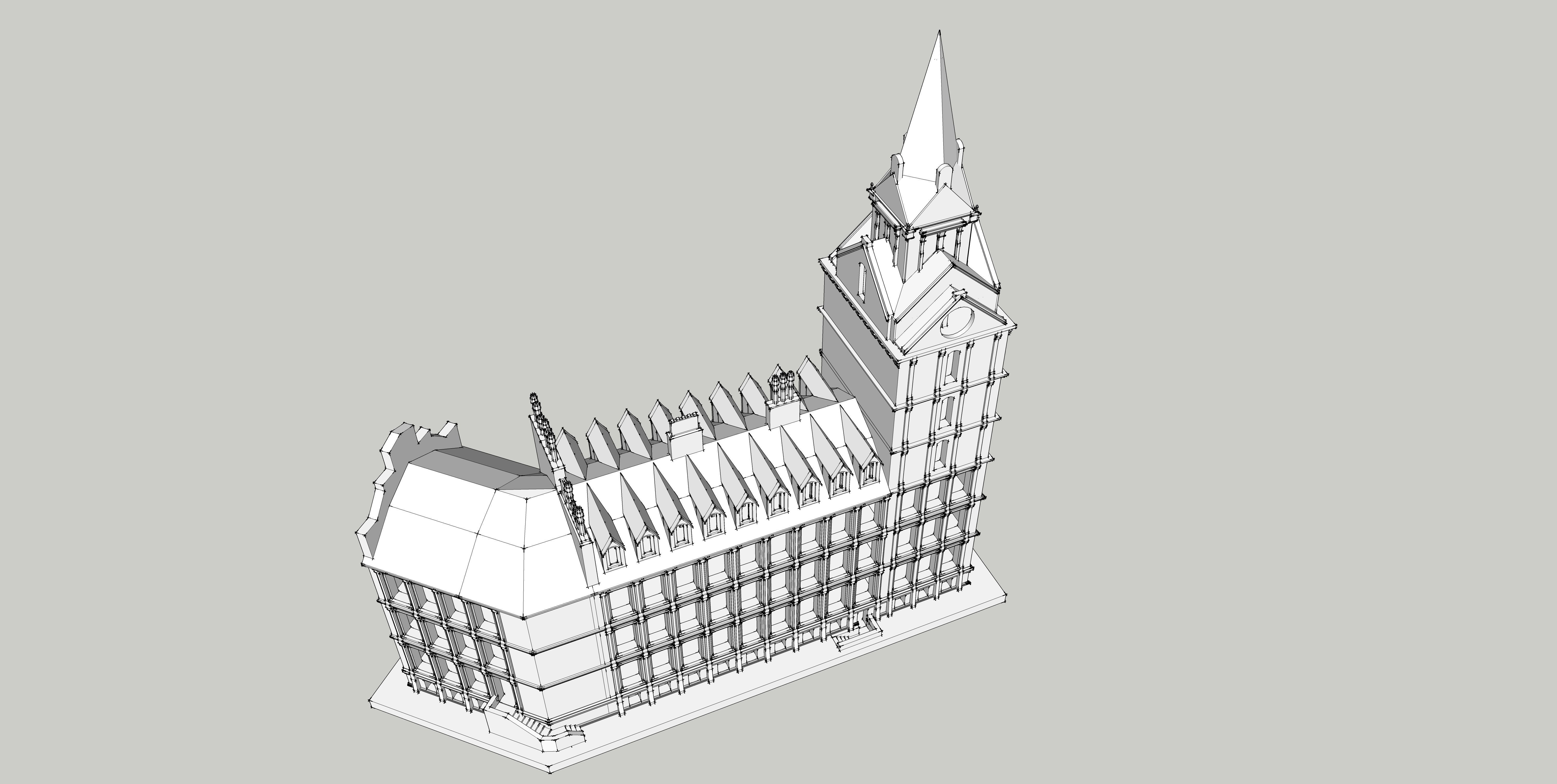 Building-5 big ben 3D model_10