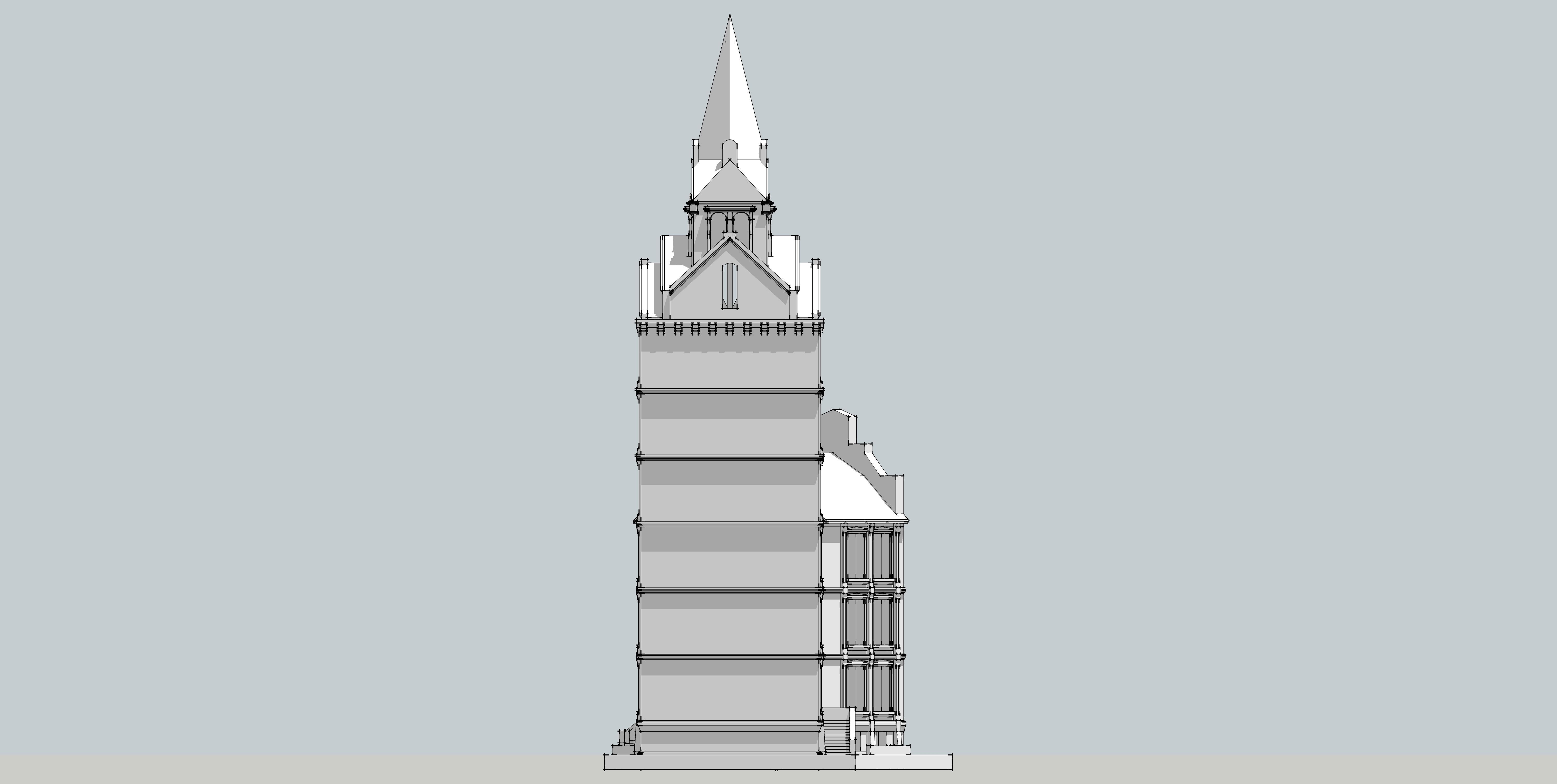 Building-5 big ben 3D model_4