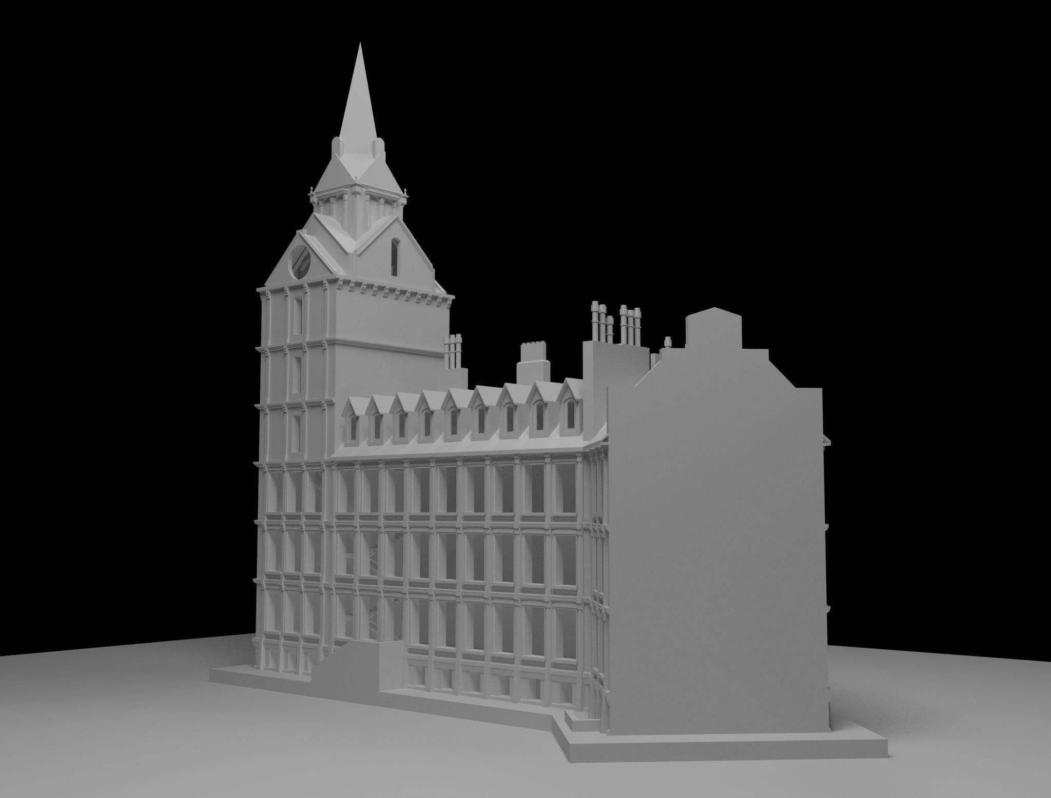 Building-5 big ben 3D model_1