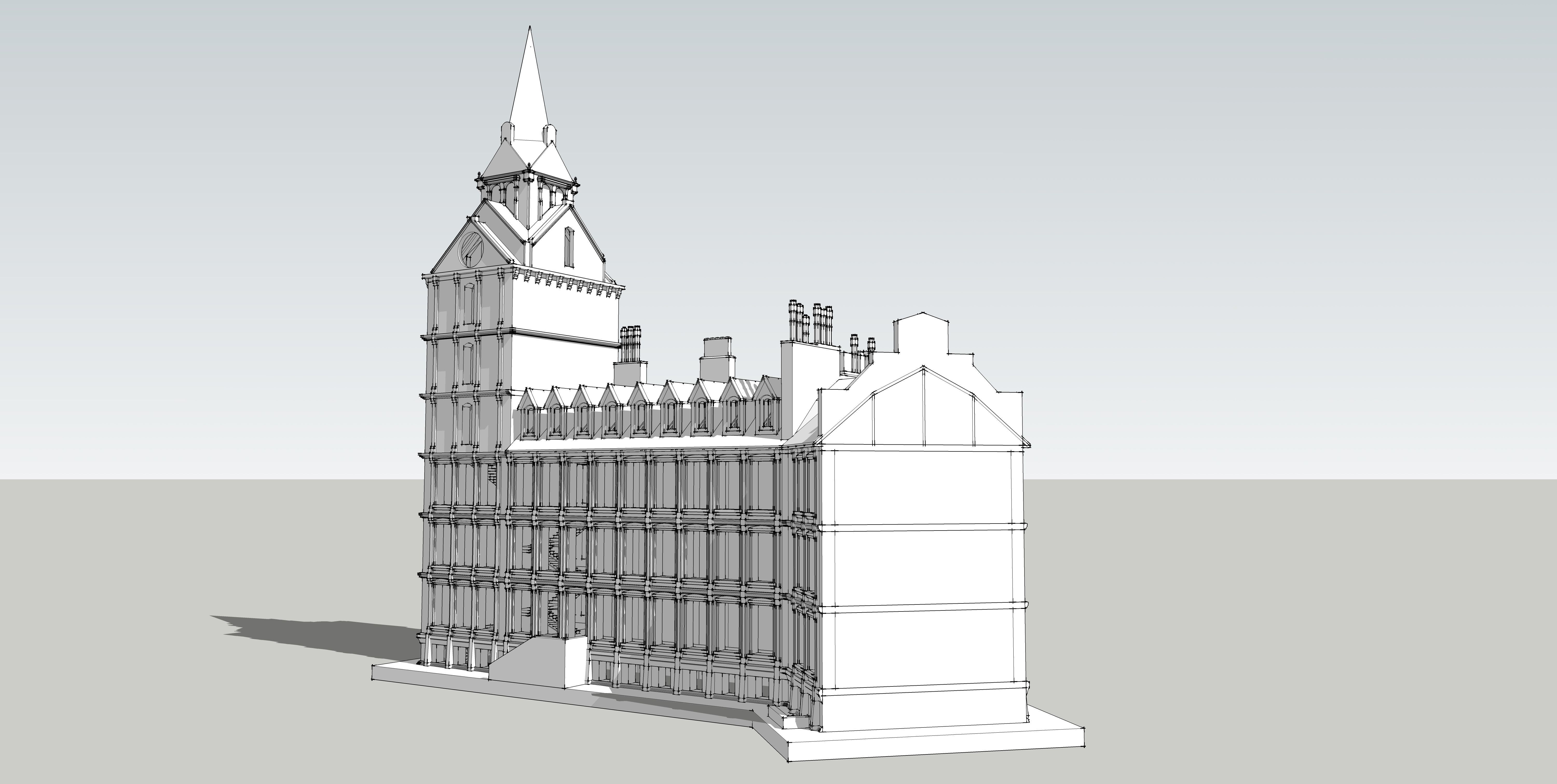 Building-5 big ben 3D model_7