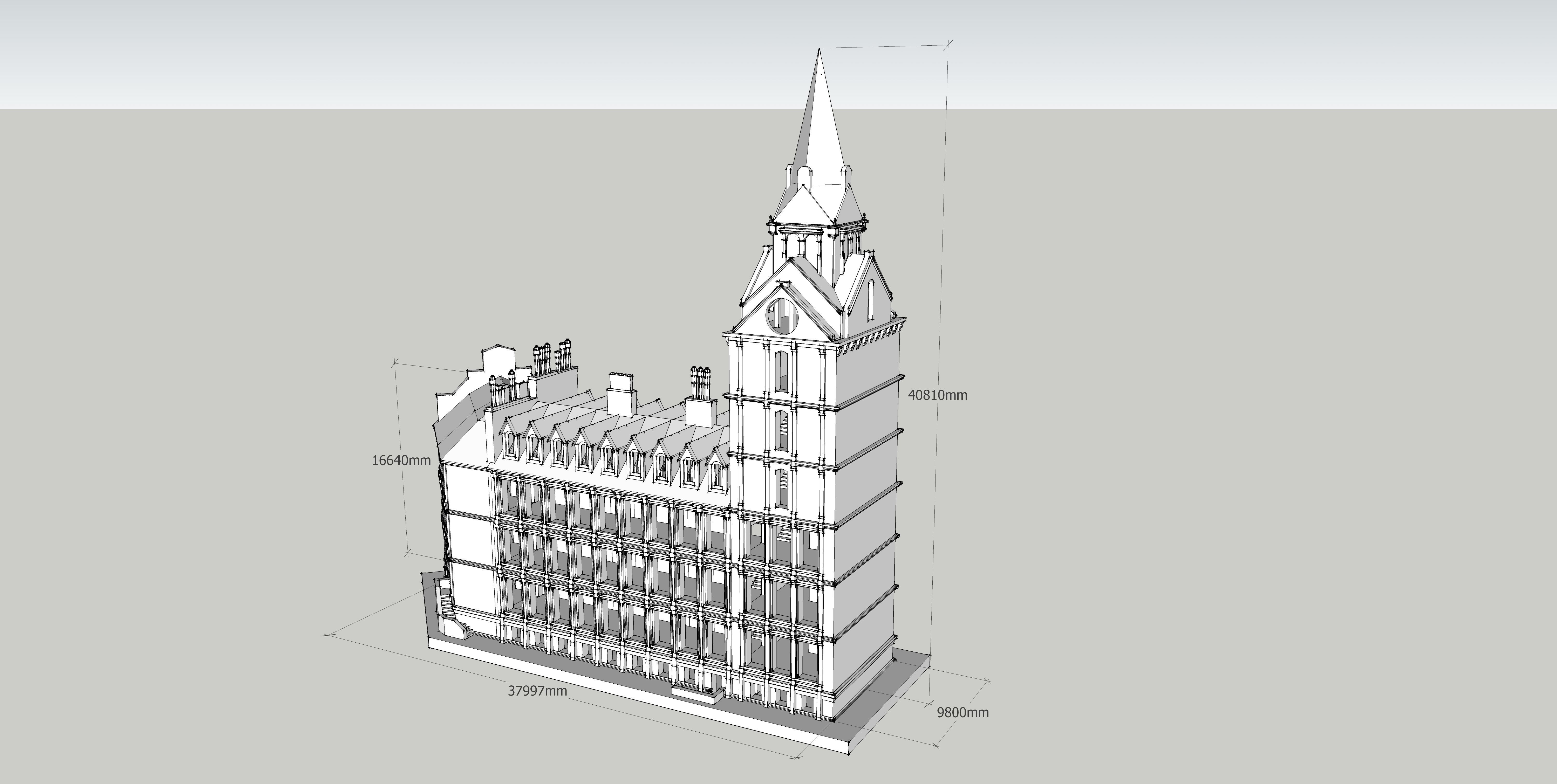 Building-5 big ben 3D model_6