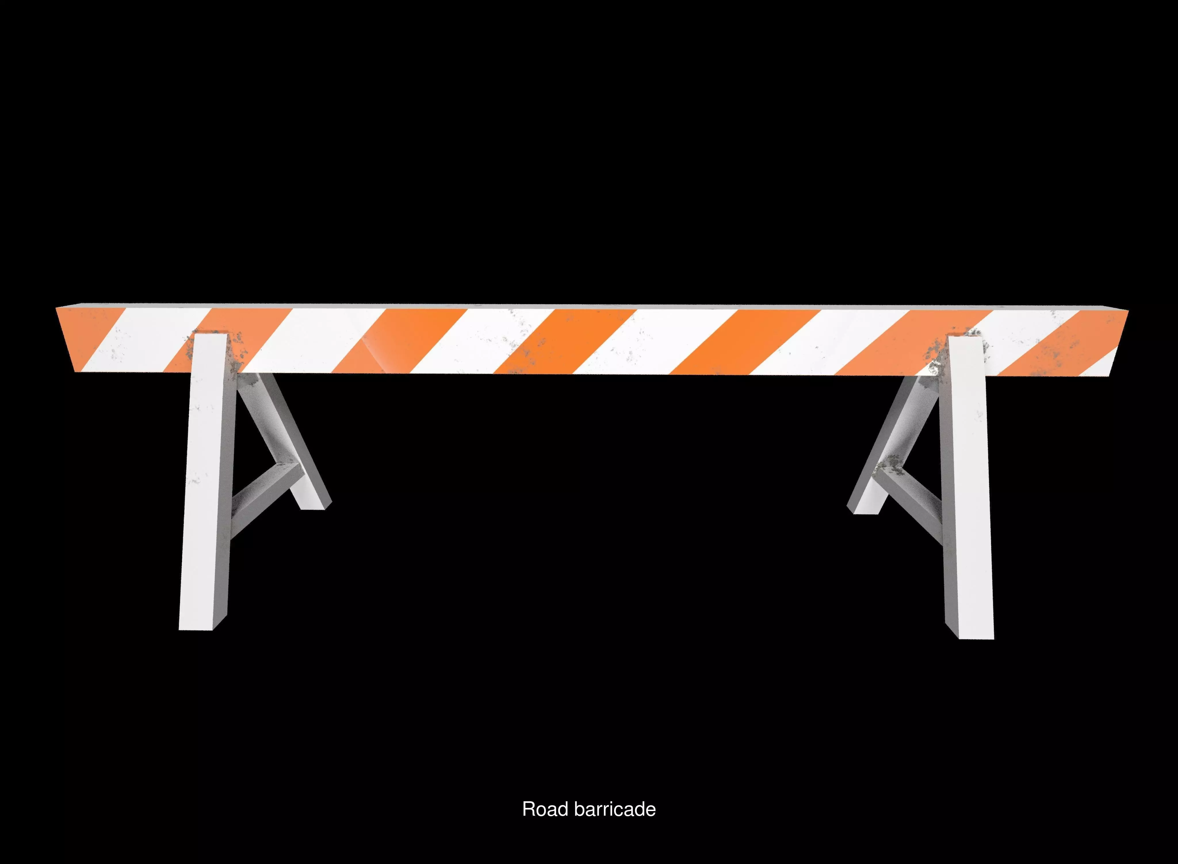 roadblock barricade 3D Model Collection_0