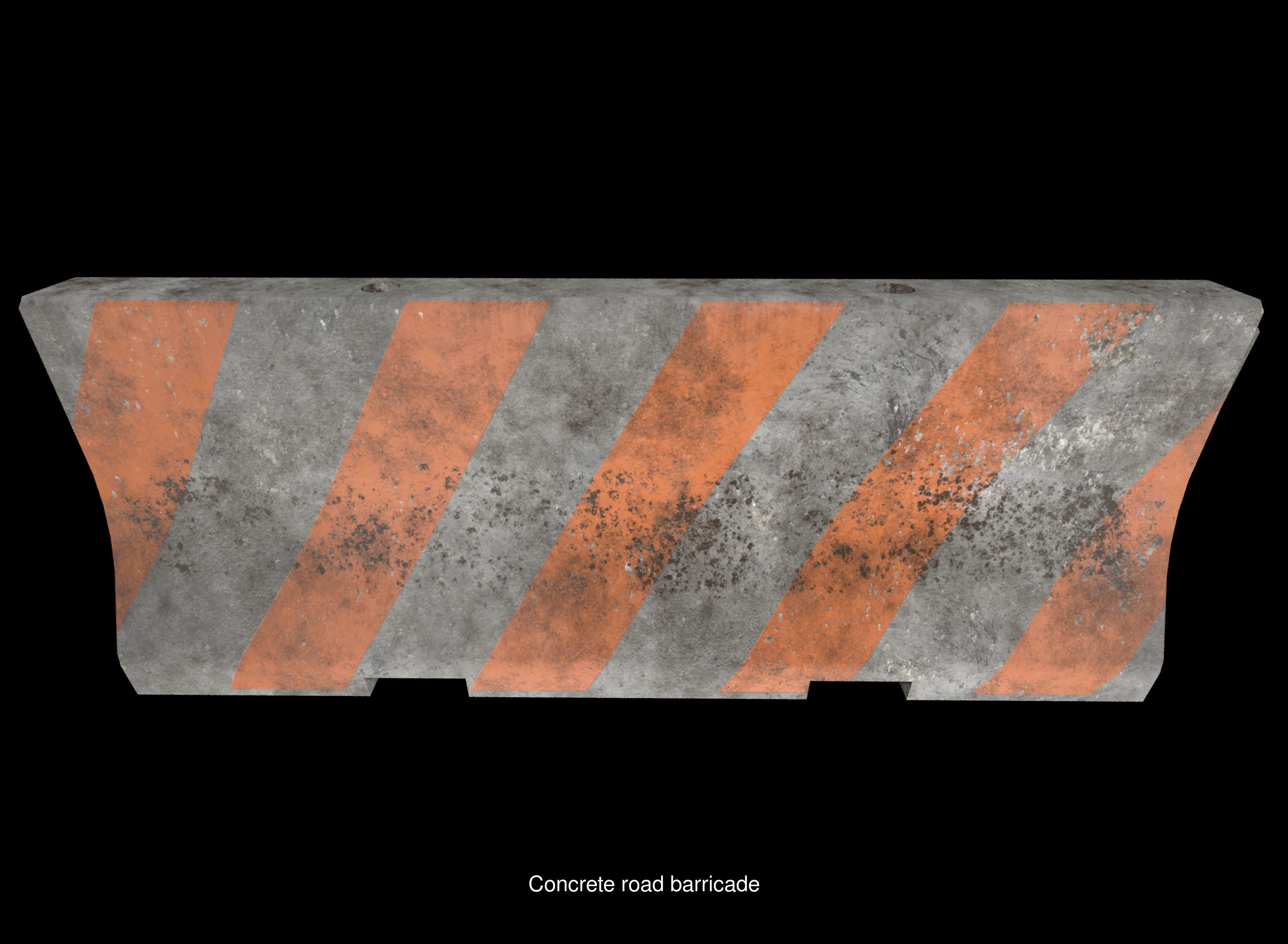 roadblock barricade 3D Model Collection_3