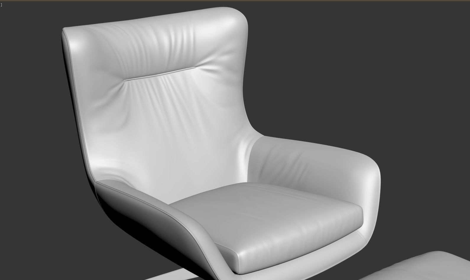 Minotti Jensen Armchair with Ottoman 3D model_12