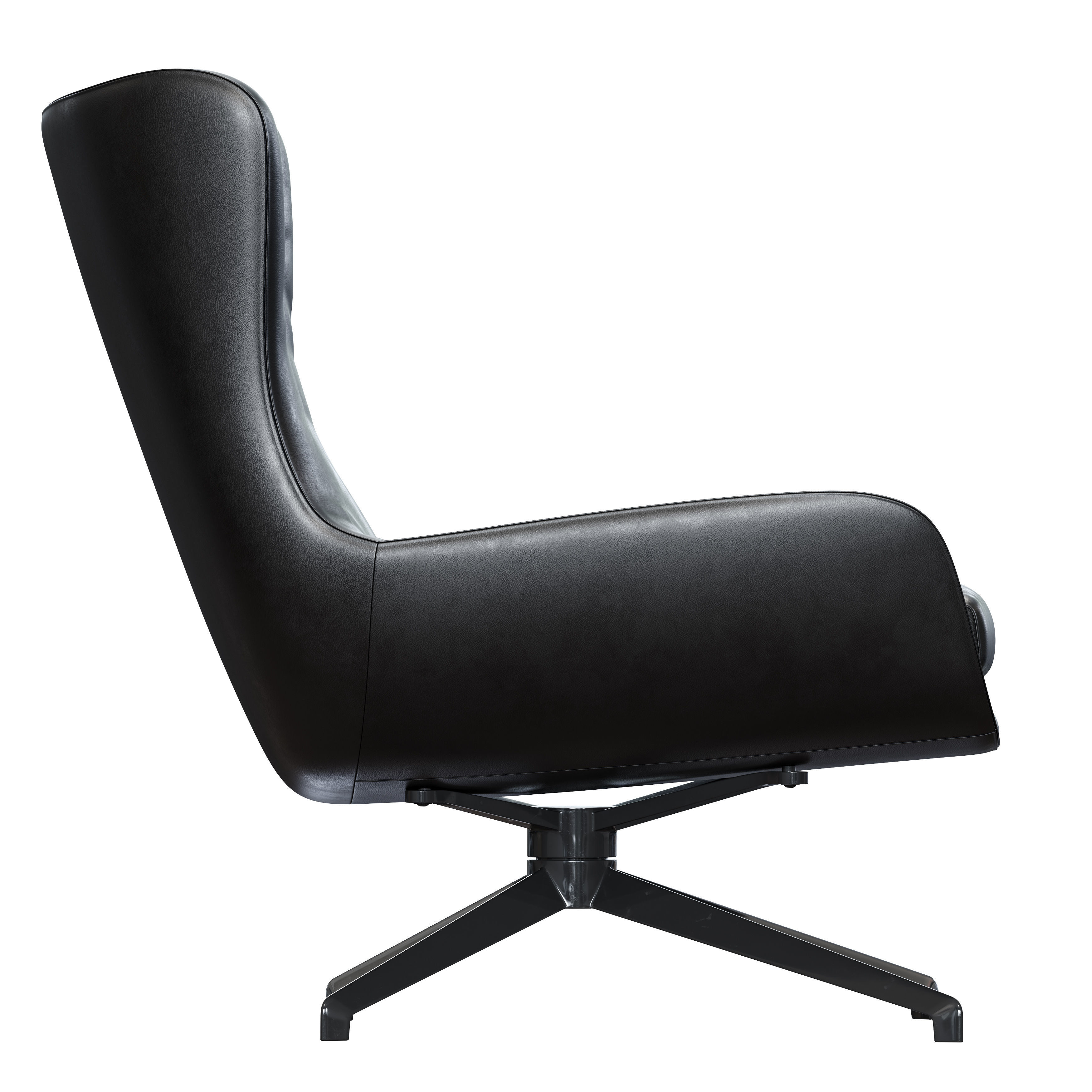 Minotti Jensen Armchair with Ottoman 3D model_3