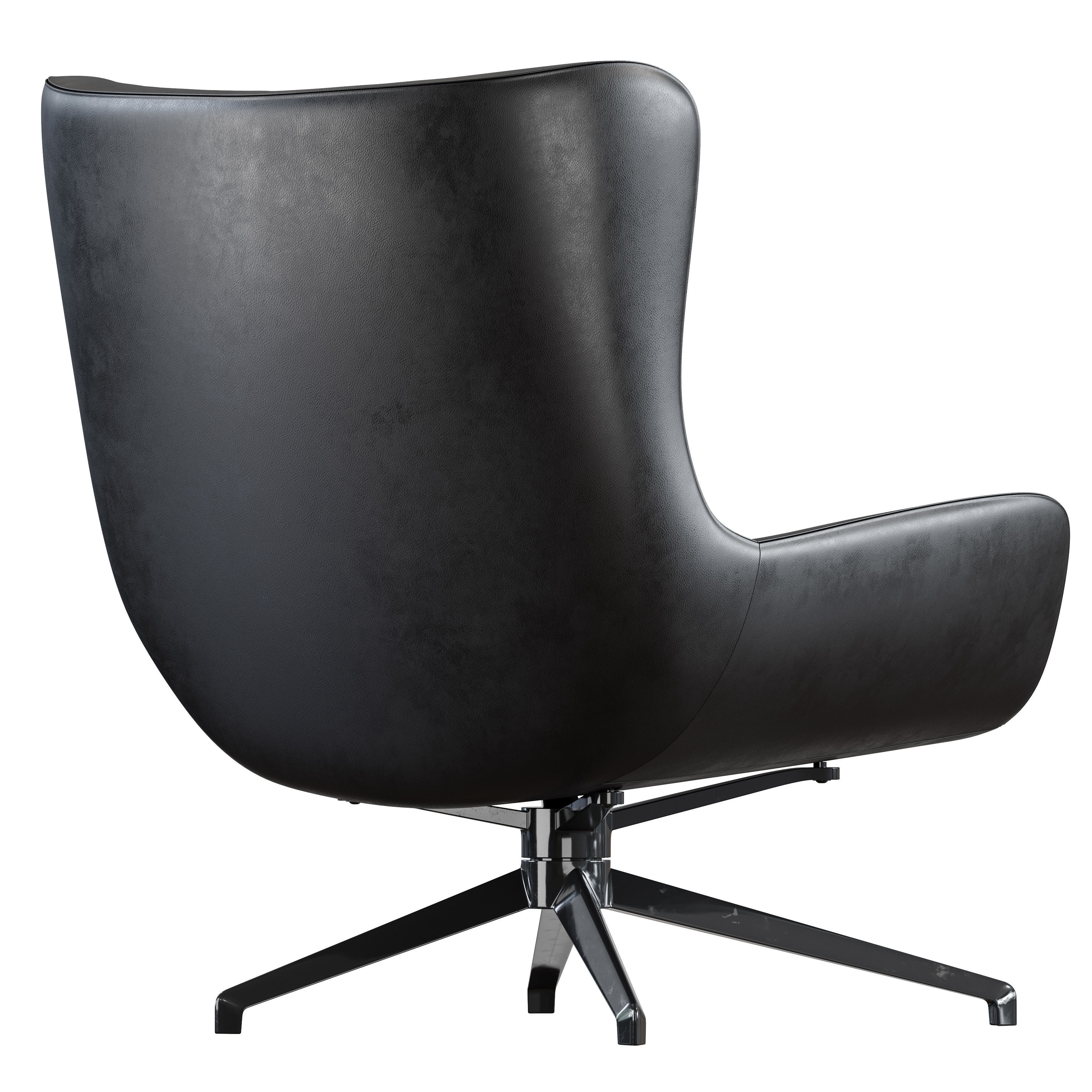Minotti Jensen Armchair with Ottoman 3D model_4