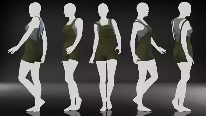 Marvelous Designer Clothes - 09 Overall Set