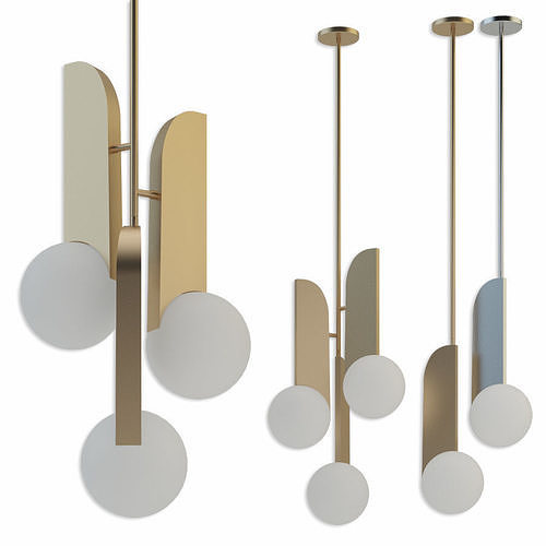 Lampatron Neo Gold and Chrome set 3D model