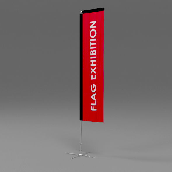 Flag Exhibition 05 3D model_3